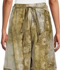 Bryn Walker Olivia Printed Velvet Chenille Wide Wrap Belt