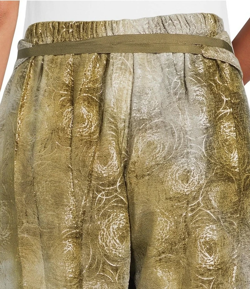 Bryn Walker Olivia Printed Velvet Chenille Wide Wrap Belt