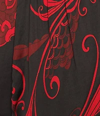 Bryn Walker Osca Giardino Coordinating Satin Elastic Waist Wide Leg Pants