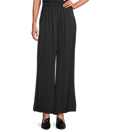Bryn Walker Osca Satin Elastic Waist Side Leg Pants