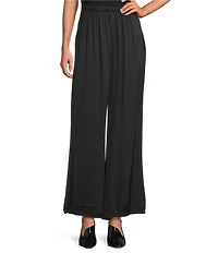 Bryn Walker Osca Satin Elastic Waist Side Leg Pants