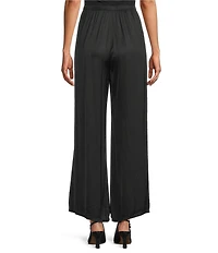 Bryn Walker Osca Satin Elastic Waist Side Leg Pants