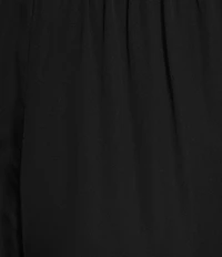 Bryn Walker Osca Satiny Woven Wide-Leg Relaxed Pull-On Pant