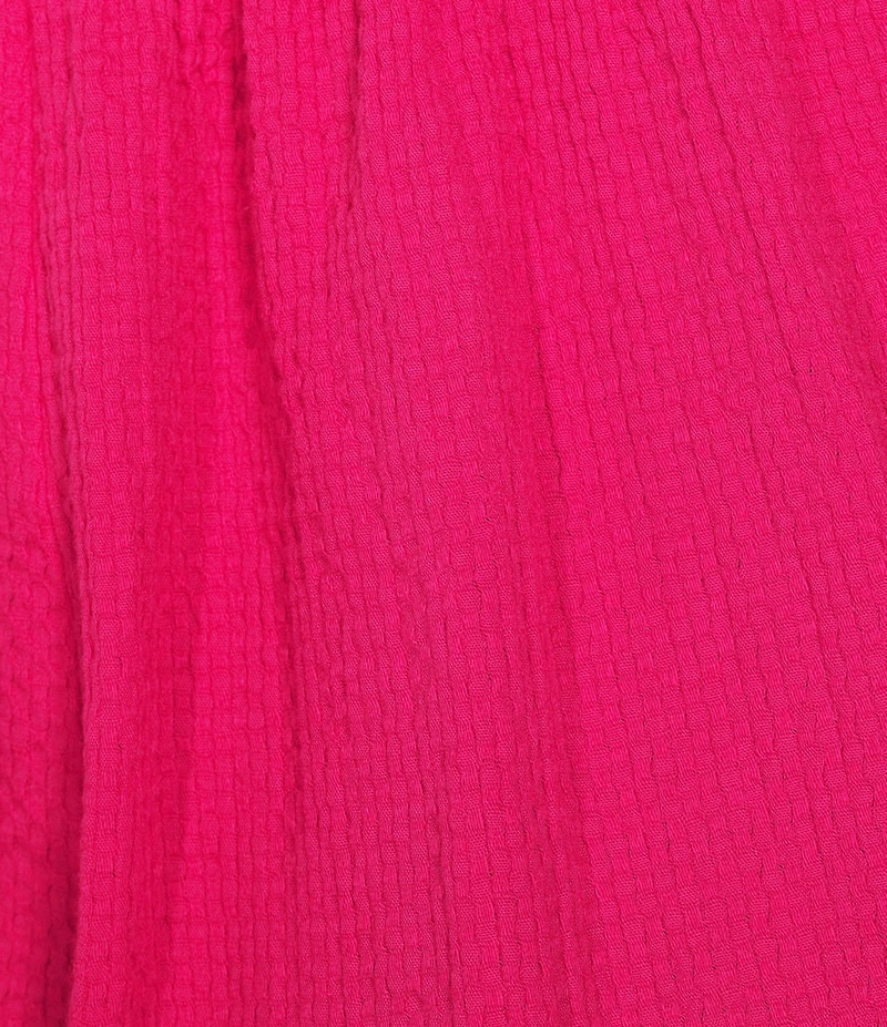 Bryn Walker Pasha Cotton Dot Jacqaurd Elastic Waist Wide Leg Crop Pants