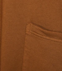 Bryn Walker Pip Organic Cotton Bamboo Fleece Mock Neck Cap Sleeve Poncho