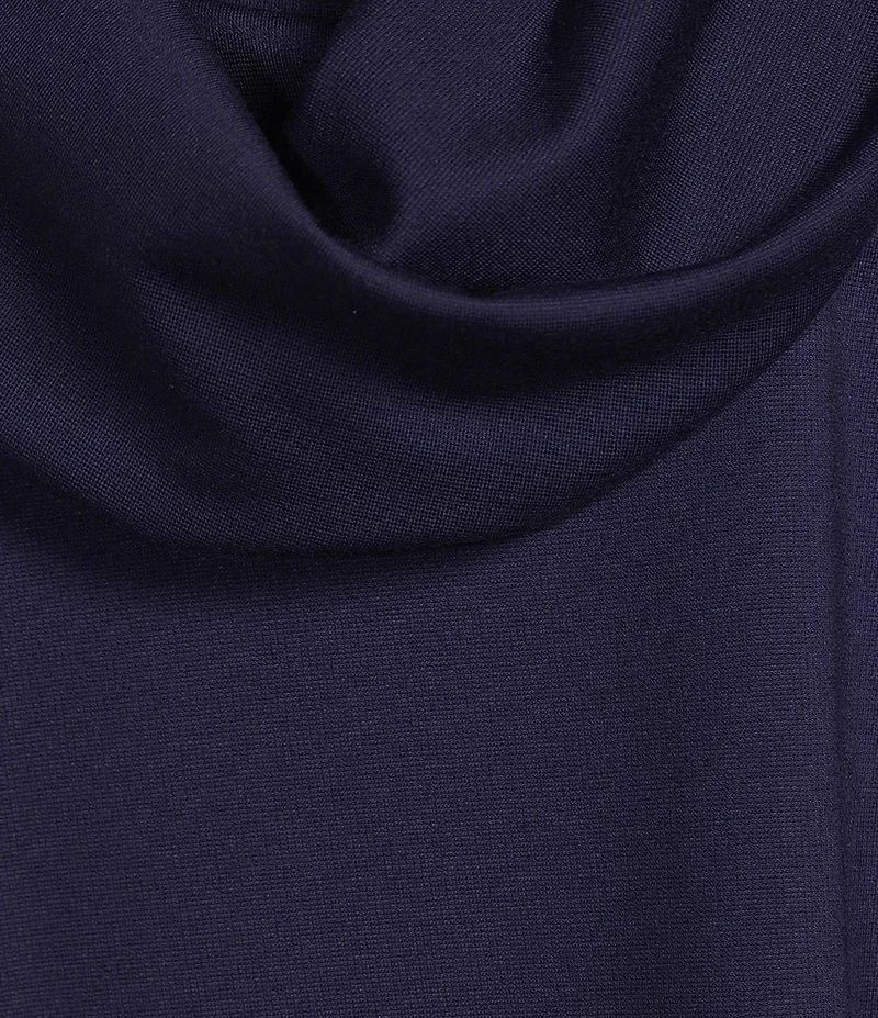 Bryn Walker Pita Modal Ponti Cowl Neck Long Sleeve Asymmetrical Tunic