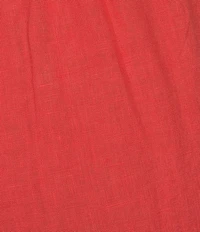 Bryn Walker Plus Anka Light Linen Elastic Waist Straight Leg Pants