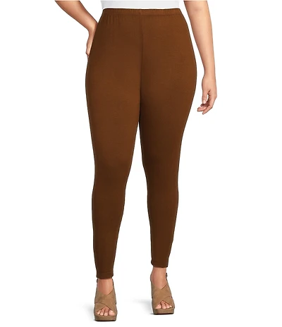 Bryn Walker Plus French Terry Elastic Waist Basic Legging