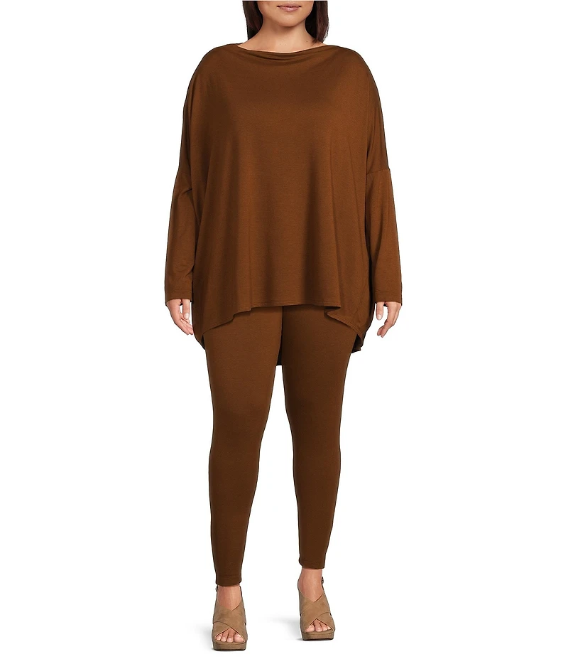 Bryn Walker Plus French Terry Elastic Waist Basic Legging