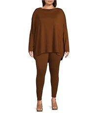 Bryn Walker Plus French Terry Elastic Waist Basic Legging