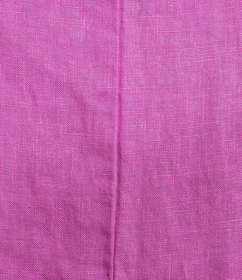 Bryn Walker Plus Lana Light Linen V-Neck 3/4 Gathered Sleeve Ruffle Hem Maxi Dress