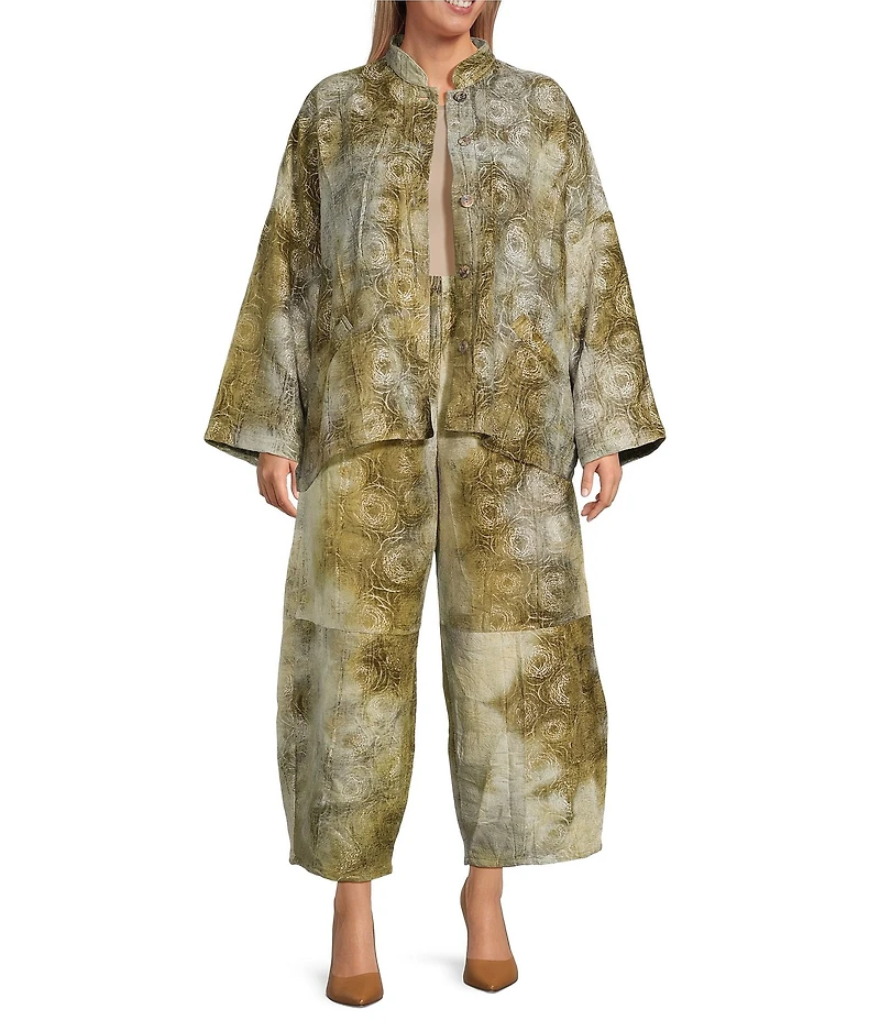 Bryn Walker Plus Oliver Coordinating Velvet Chenille Elastic Waist Lantern Pants