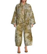 Bryn Walker Plus Oliver Coordinating Velvet Chenille Elastic Waist Lantern Pants