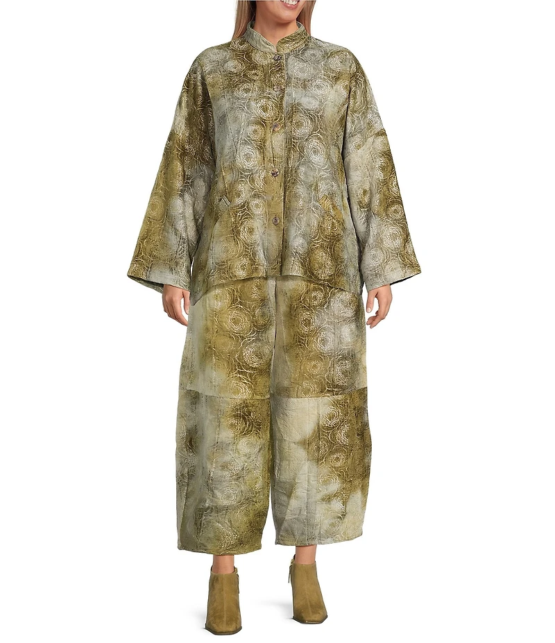 Bryn Walker Plus Olivier Coordinating Velvet Chenille Elastic Waist Lantern Pants