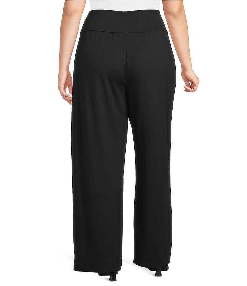 Bryn Walker Plus Otis Ponti Elastic Waist Wide Leg Pants