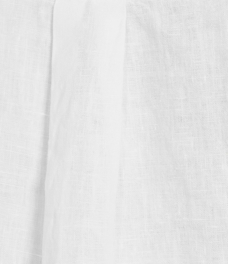 Bryn Walker Plus Size Boyce Light Linen Point Collar Long Sleeve Shirt