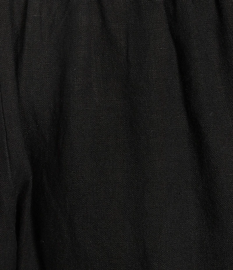 Bryn Walker Plus Size Casbah Light Linen Wide Leg Crop Pull-On Coordinating Pants