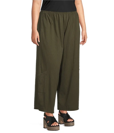 Bryn Walker Plus Size Casbah Oversized Pull-On Crop Pants