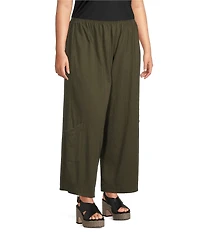 Bryn Walker Plus Size Casbah Oversized Pull-On Crop Pants