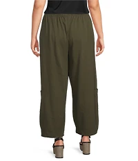 Bryn Walker Plus Size Casbah Oversized Pull-On Crop Pants