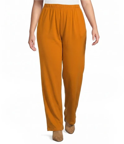 Bryn Walker Plus Size French Terry Bamboo Relaxed Pull-On Travel Pant
