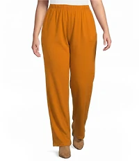 Bryn Walker Plus Size French Terry Bamboo Relaxed Pull-On Travel Pant