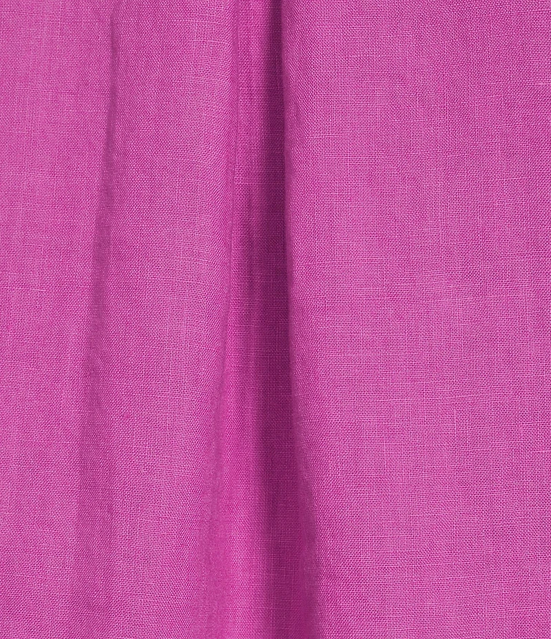 Bryn Walker Plus Size Lucinda Light Linen Round Neck 3/4 Sleeve High-Low Shirt