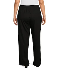 Bryn Walker Plus Size Modal Ponte Elastic Waist Pull On Travel Pant
