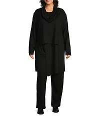 Bryn Walker Plus Size Modal Ponte Elastic Waist Pull On Travel Pant