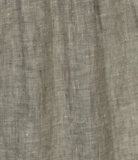 Bryn Walker Plus Size Oliver Cross-Dyed Linen Elastic Waist Lantern Pants
