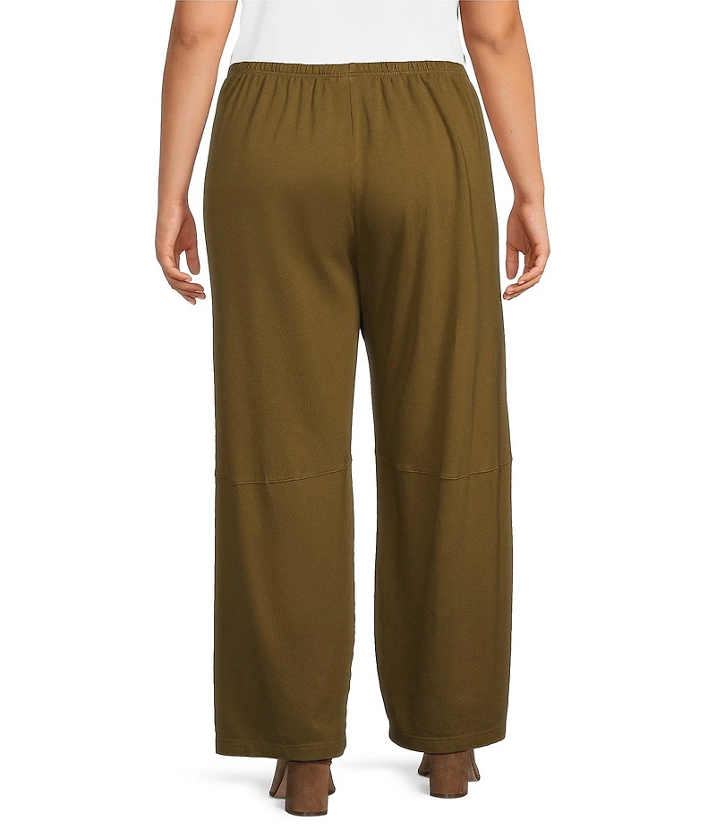 Bryn Walker Plus Size Olivier French Terry Bamboo Pull-On Lantern Crop Pants