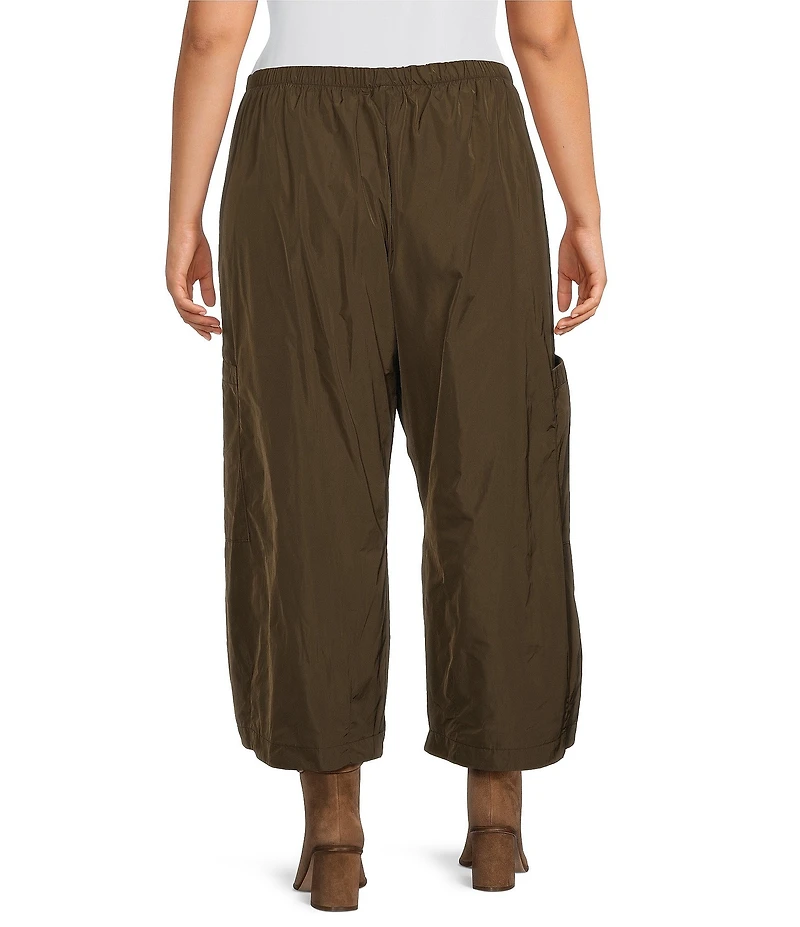 Bryn Walker Plus Size Pasha Memory Crunch Oversized Pull-On Crop Pants