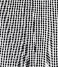 Bryn Walker Plus Size Willa Check Seersucker Mandarin Collar Cap Sleeve Tunic