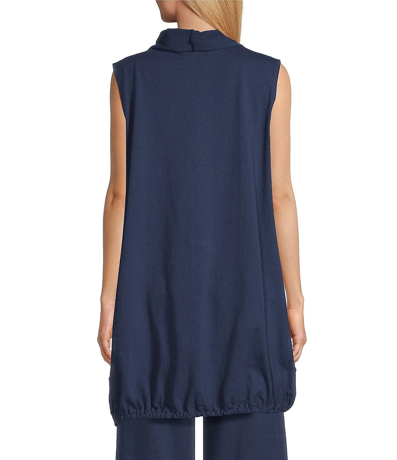 Bryn Walker Riley Oversized Jersey Cowl Neck Sleeveless Tunic