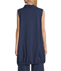 Bryn Walker Riley Oversized Jersey Cowl Neck Sleeveless Tunic