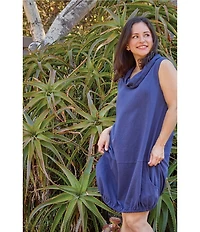 Bryn Walker Riley Oversized Jersey Cowl Neck Sleeveless Tunic