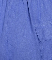 Bryn Walker Saba Light Linen Drawstring Waist Straight Leg Coordinating Pants