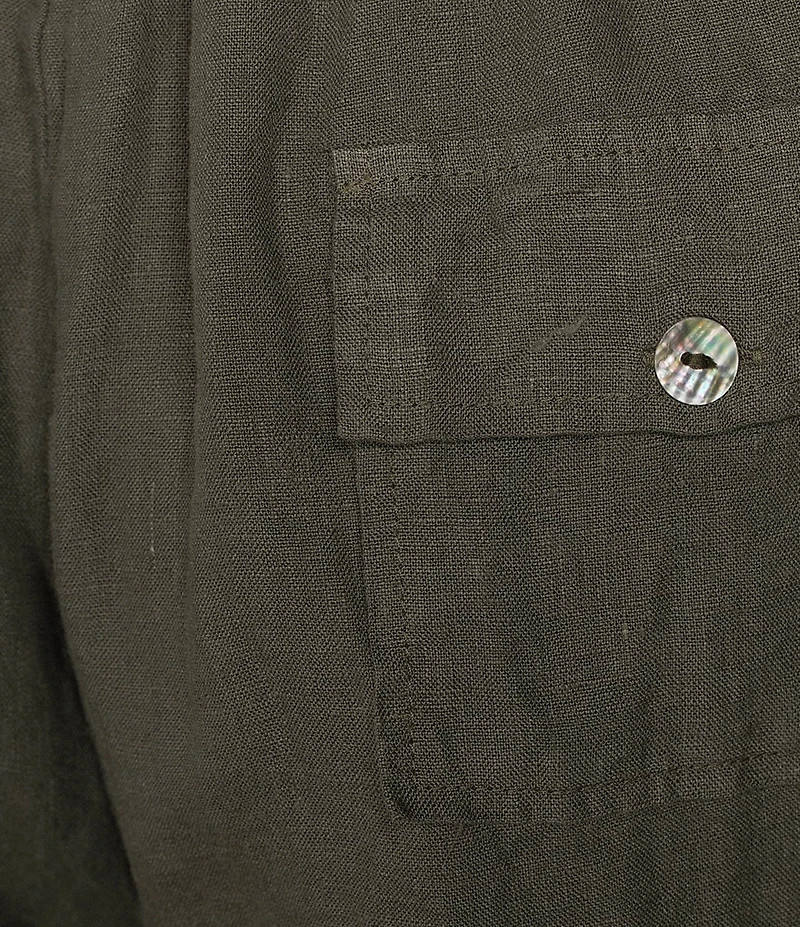 Bryn Walker Sasha Light Linen Drawstring Elastic Back Waistband Pull-On Shorts