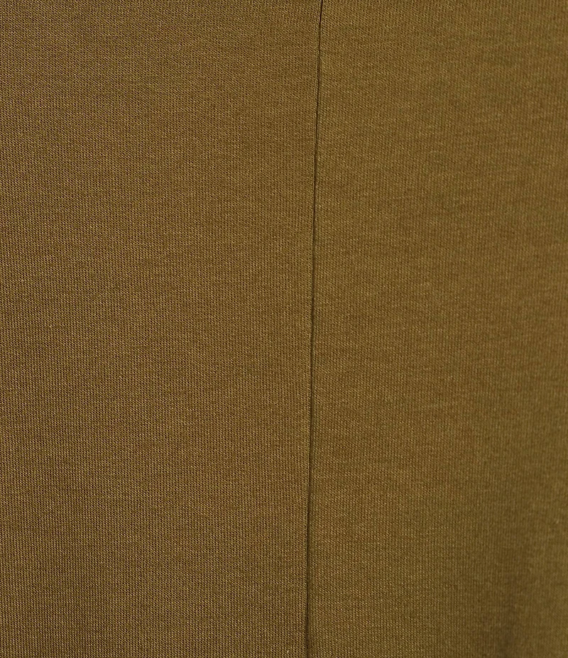 Bryn Walker Taos French Terry Mock Neck Long Sleeve High-Low Hem Shirt