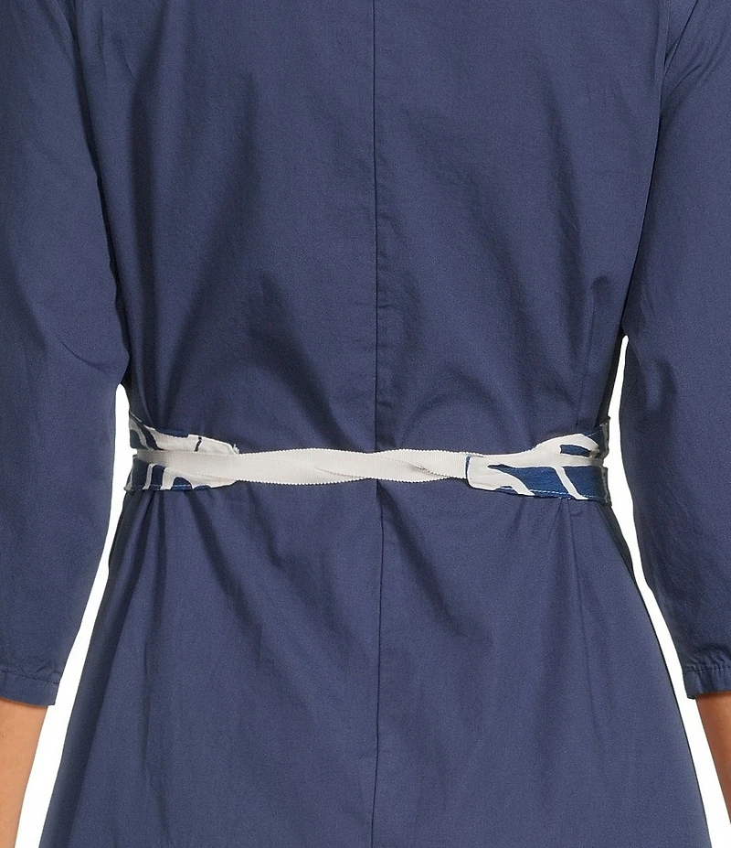 Bryn Walker Tulum Azul Cielo Print Wrap Belt