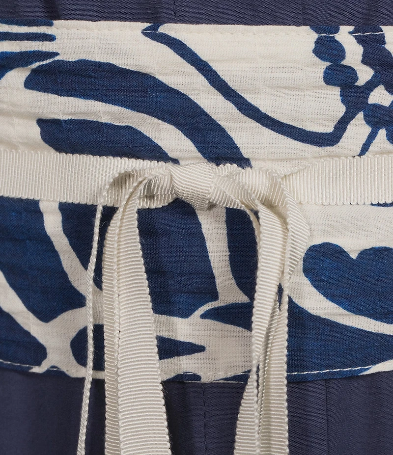 Bryn Walker Tulum Azul Cielo Print Wrap Belt