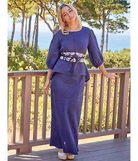 Bryn Walker Tulum Print Wide Wrap Belt