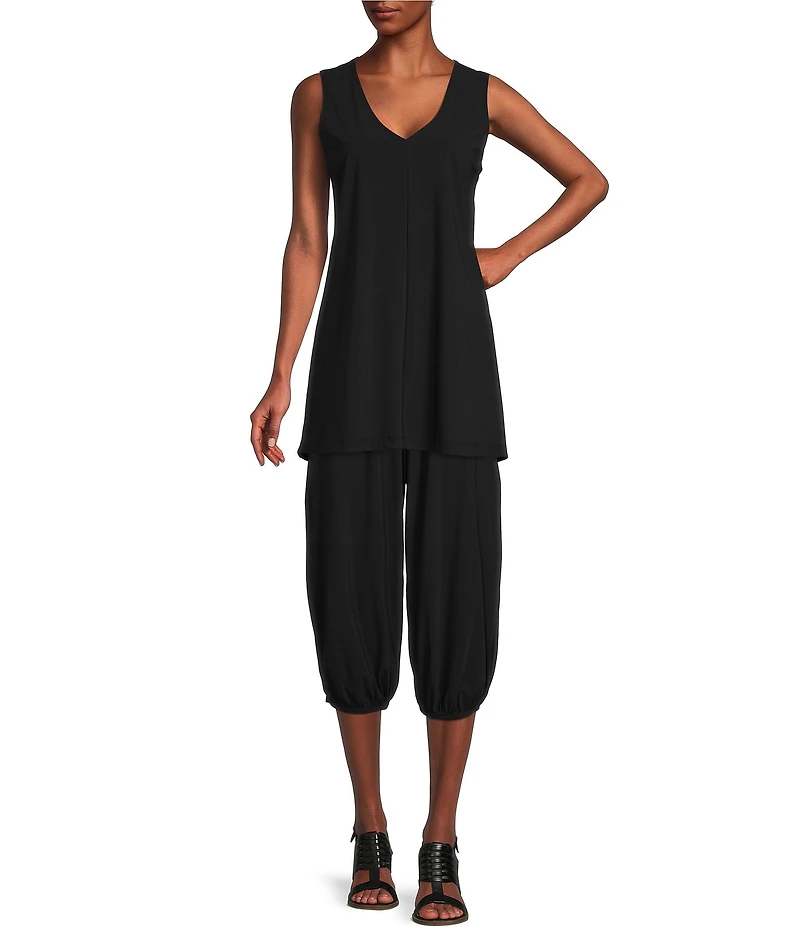 Bryn Walker Vibo Microfiber Jersey V-Neck Sleeveless Tunic