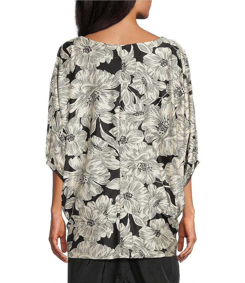 Bryn Walker Wilder Bianchi Neri Knit Boat Neck Elbow Sleeve Coordinating Tunic