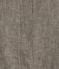 Bryn Walker Winona Cross-Dyed Linen Mandarin Collar Elbow Sleeve Button Front Tunic