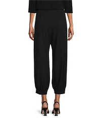 Bryn Walker Wyatt Cotton Knit Wide-Leg Crop Pull-On Pants