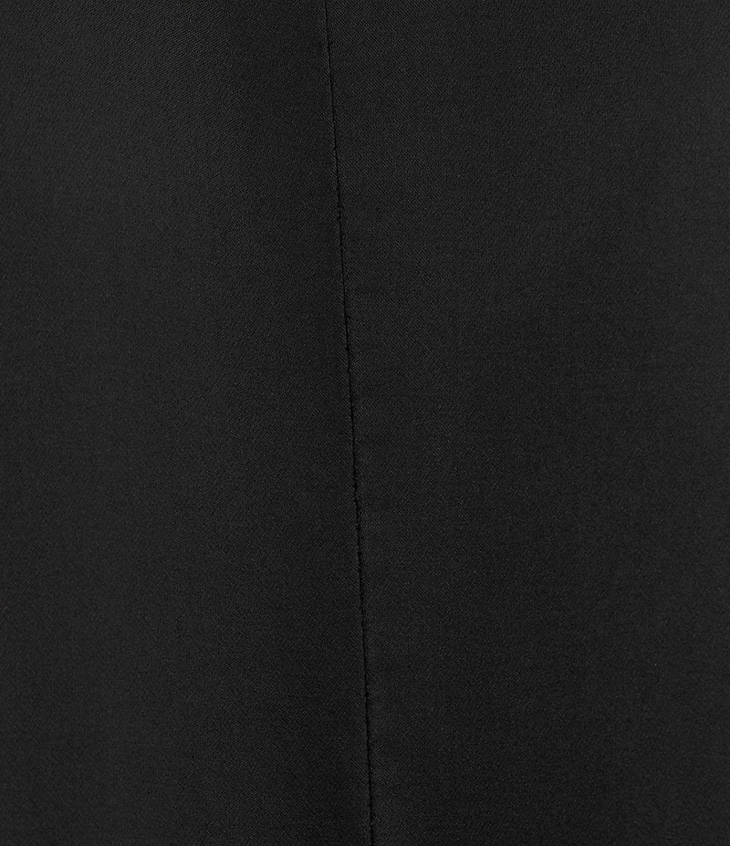 Bryn Walker Zaida Satin Woven Round Neck 3/4 Sleeve High-Low Hem Tunic Dress