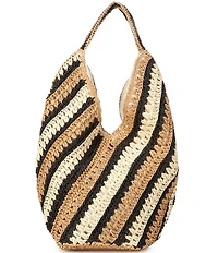 Btb Los Angeles Harper Woven Straw Hobo Bag