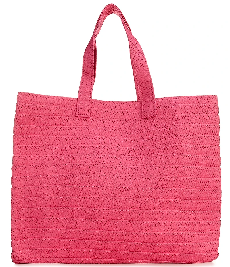 Btb Los Angeles Hola Beaches Straw Tote Bag