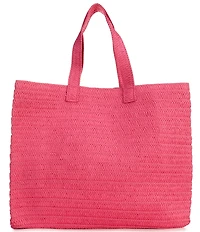 Btb Los Angeles Hola Beaches Straw Tote Bag